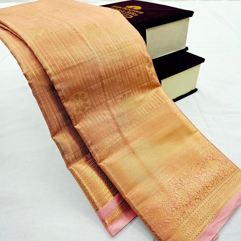 Kanchipuram Blended Tissue Bridal Silk Saree 365