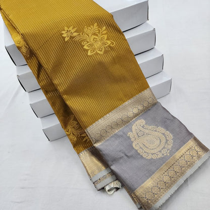 Kanchi Blended Vintage Vaira Oosi Silk Sarees 253 – Kanchipuram Lakshaya Silks