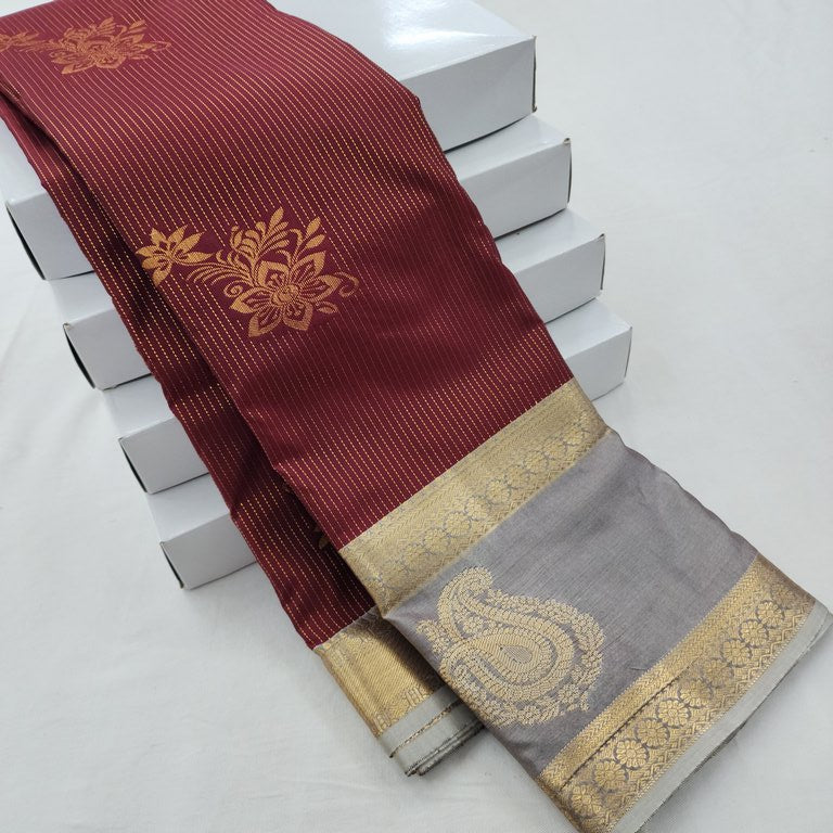 Kanchi Blended Vintage Vaira Oosi Silk Sarees 254
