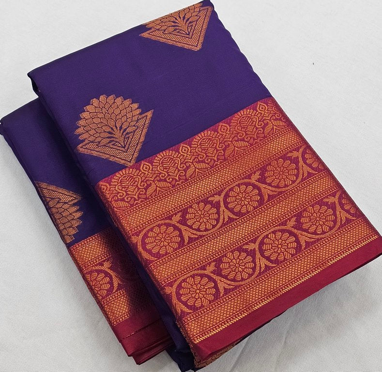 Kanchi Blended Trendy Fancy Butta Silk Saree 873