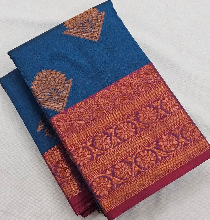 Kanchi Blended Trendy Fancy Butta Silk Saree 874