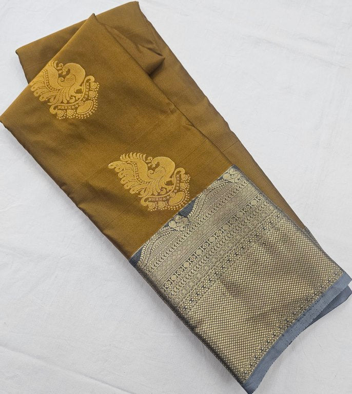 Kanchi Blended trendy Gape Border Silk Sarees 189