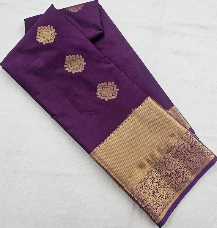 Kanchi Blended trendy Gape Border Silk Sarees 191