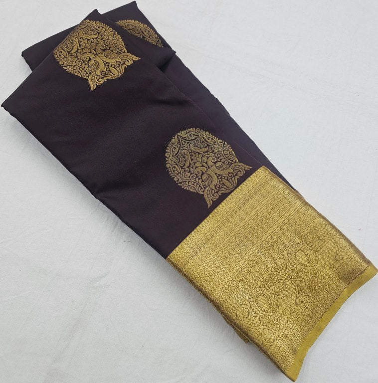 Kanchi Blended trendy Gape Border Silk Sarees 192