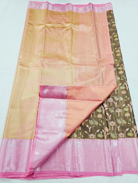 Kanchipuram Blended Tissue Silk Sarees 253