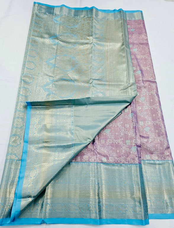 Kanchipuram Blended Tissue Silk Sarees 254