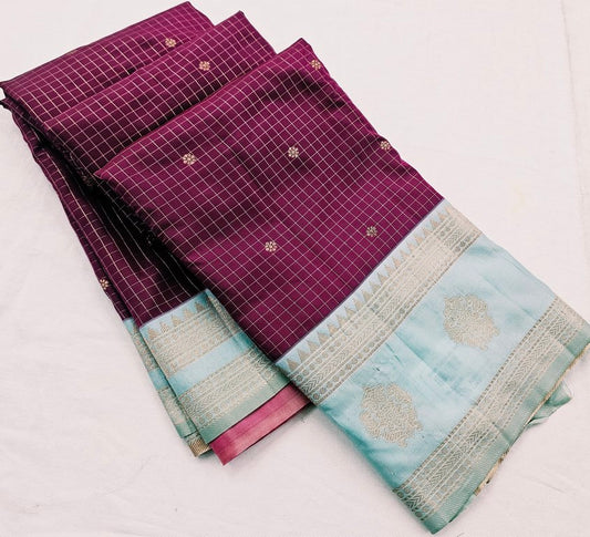 Kanchipuram Blended Korvai Silk Sarees 1210