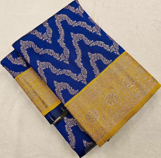 Kanchi Blended Fancy Semi Soft Silk Saree 718