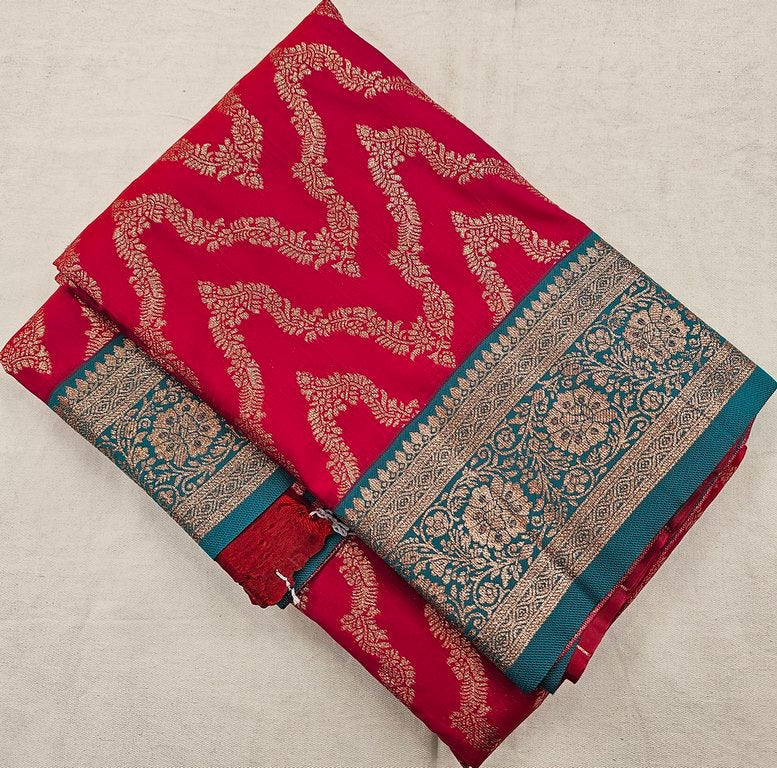 Kanchi Blended Fancy Semi Soft Silk Saree 722