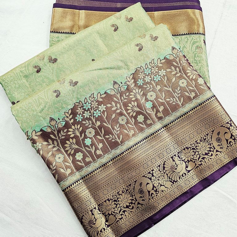 Kanchipuram Blended Tissue Silk Sarees 259