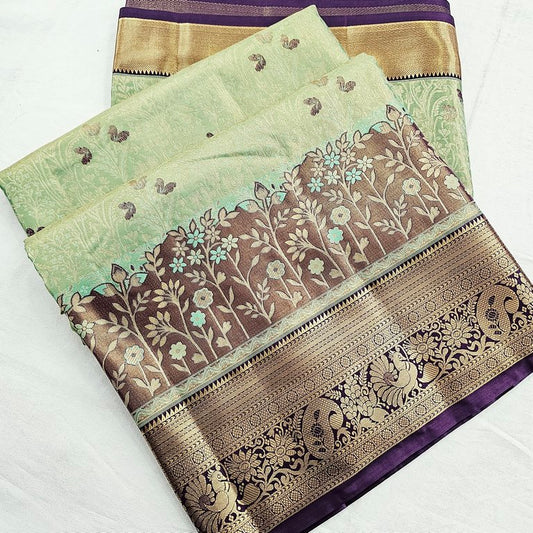 Kanchipuram Blended Tissue Silk Sarees 259