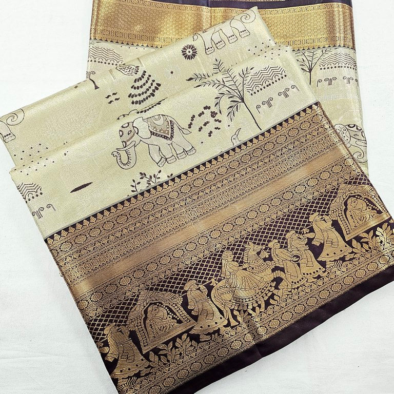 Kanchipuram Blended Bridal Silk Sarees 262