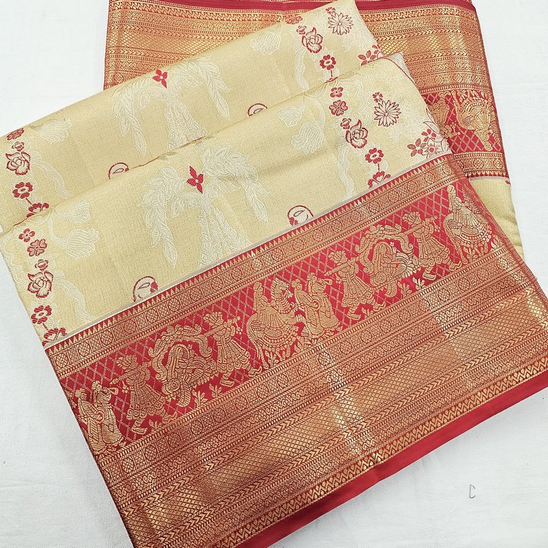 Kanchipuram Blended Bridal Silk Sarees 265
