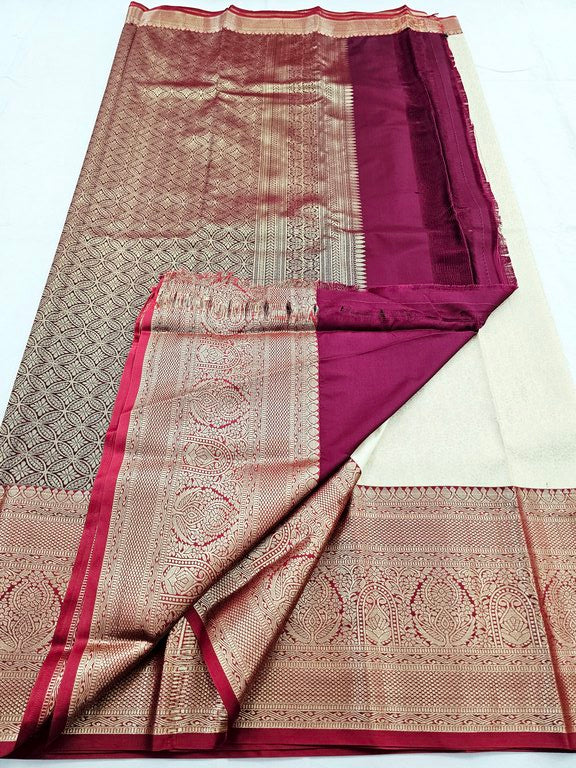 Kanchipuram Blended Korvai Bridal Silk Sarees 256