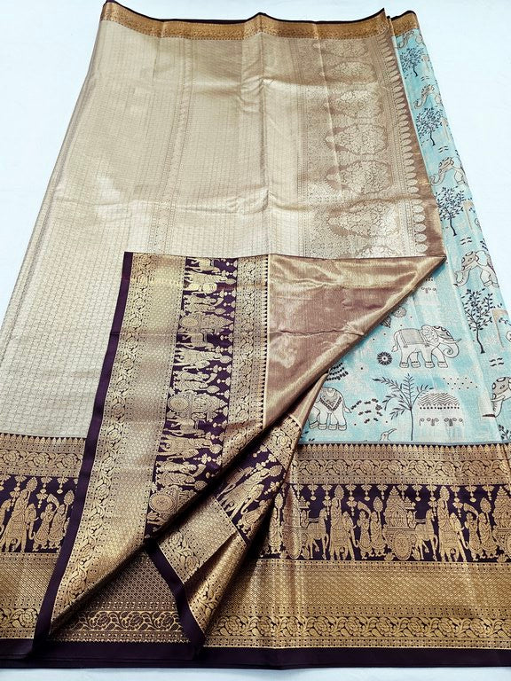 Kanchipuram Blended Bridal Silk Sarees 269