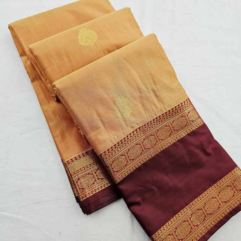 Kanchipuram Blended Gape Border Silk Sarees 258