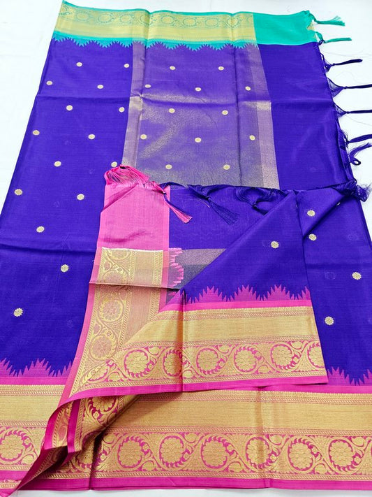 Kanchipuram Blended Ganga Jamuna Silk Saree 489 – Kanchipuram Lakshaya Silks