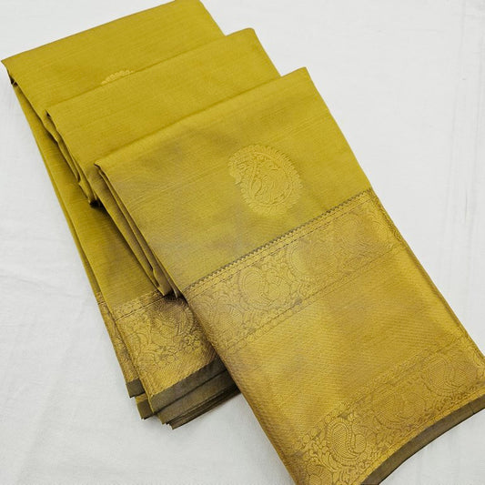 Kanchipuram Blended Self Butta Silk Sarees 1267