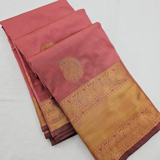 Kanchipuram Blended Self Butta Silk Sarees 1268