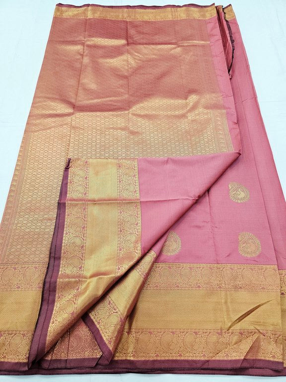 Kanchipuram Blended Self Butta Silk Sarees 1268
