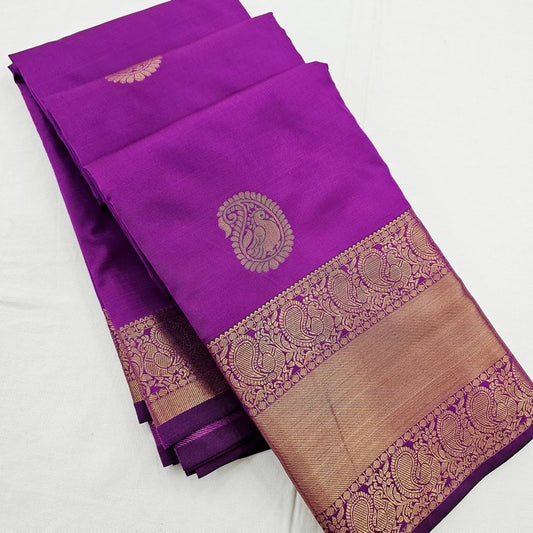 Kanchipuram Blended Self Butta Silk Sarees 1270