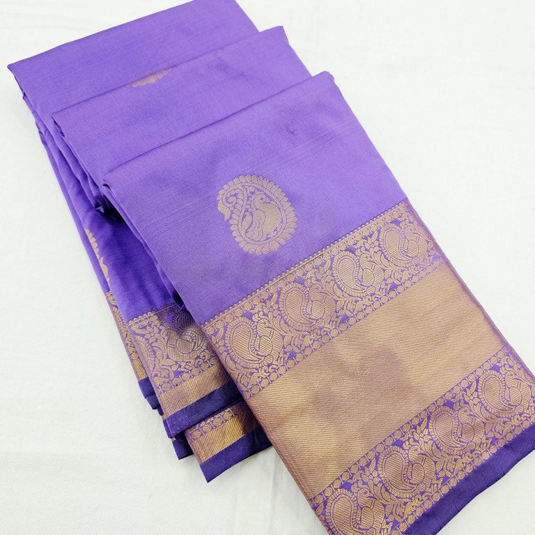 Kanchipuram Blended Self Butta Silk Sarees 1271