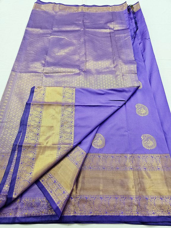 Kanchipuram Blended Self Butta Silk Sarees 1271