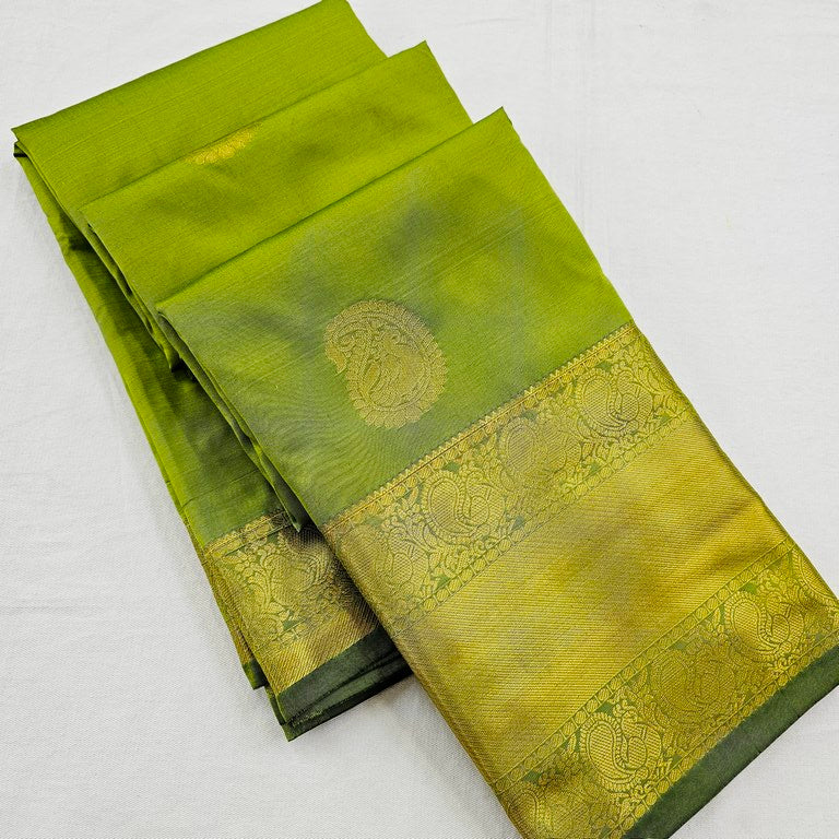 Kanchipuram Blended Self Butta Silk Sarees 1272