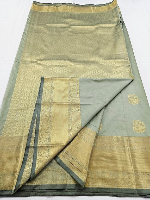 Kanchipuram Blended Self Butta Silk Sarees 1277