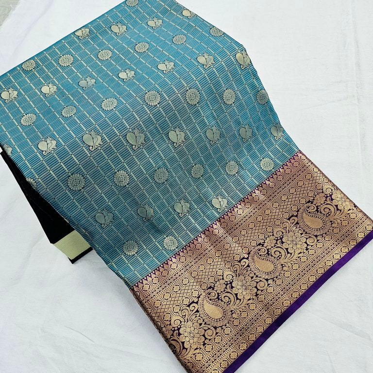Kanchipuram Blended Vintage Bridal Silk Sarees 272