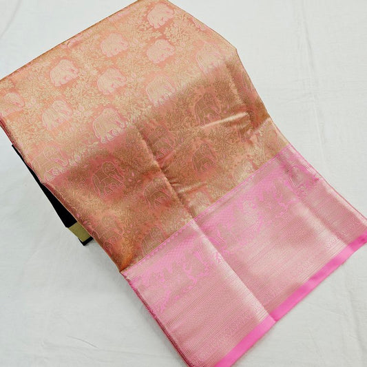 Kanchipuram Blended Tissue Bridal Silk Sarees 273