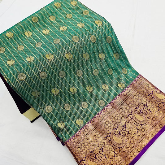 Kanchipuram Blended Vintage Bridal Silk Sarees 276