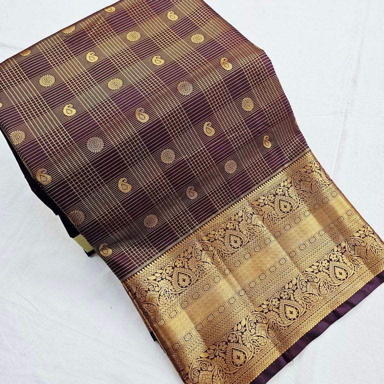 Kanchipuram Blended Vintage Bridal Silk Sarees 280