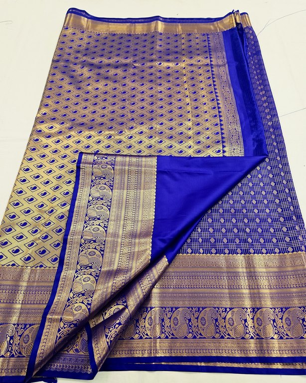 Kanchipuram Blended Vintage Bridal Silk Sarees 281