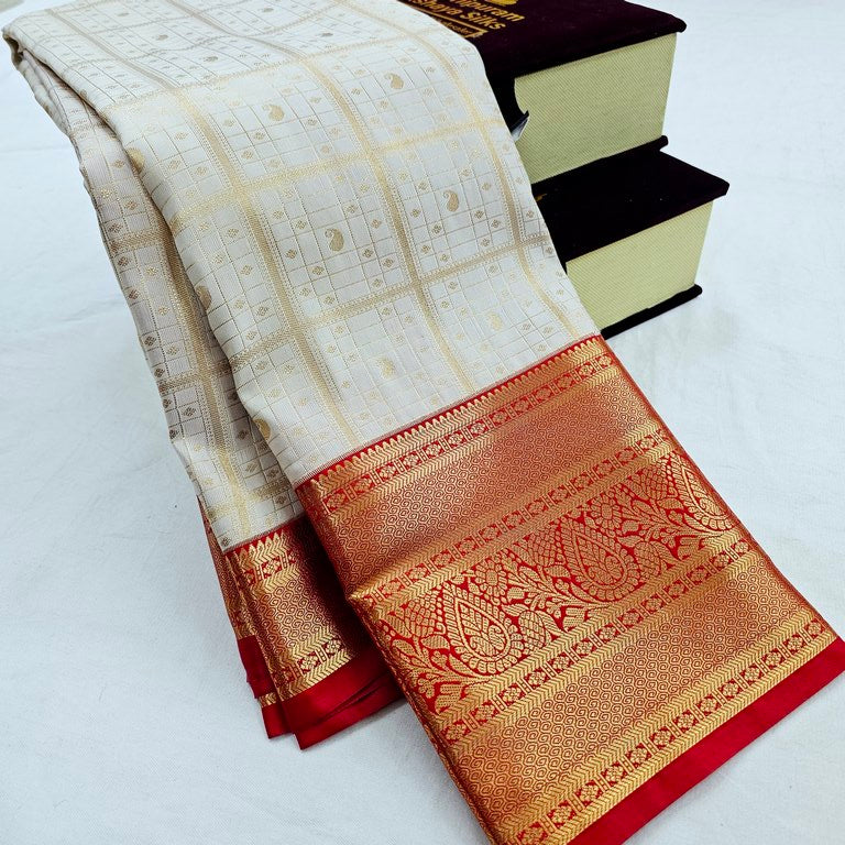 Kanchipuram Blended Korvai Bridal Silk Sarees 018