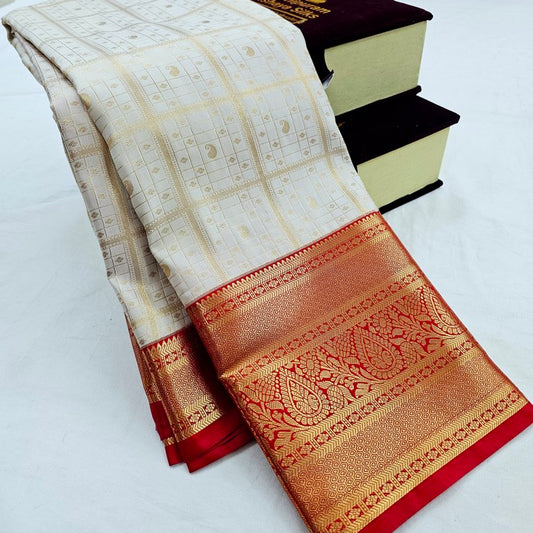 Kanchipuram Blended Korvai Bridal Silk Sarees 018
