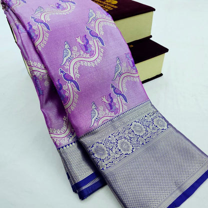 Kanchipuram Blended Floral Tissue Bridal Silk Sarees 017 – Kanchipuram Lakshaya Silks