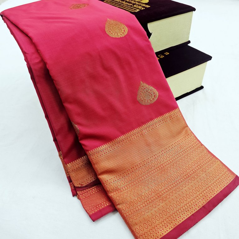 Kanchipuram Blended Self Butta Silk Sarees 1279