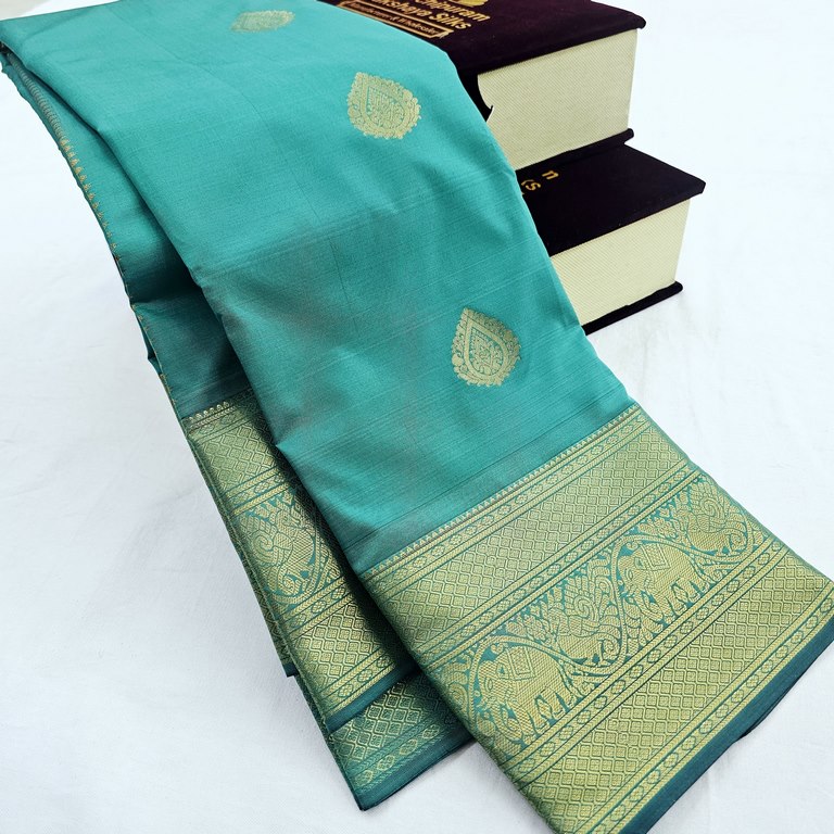 Kanchipuram Blended Self Butta Silk Sarees 1280