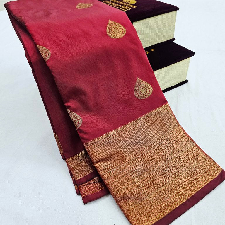 Kanchipuram Blended Self Butta Silk Sarees 1286