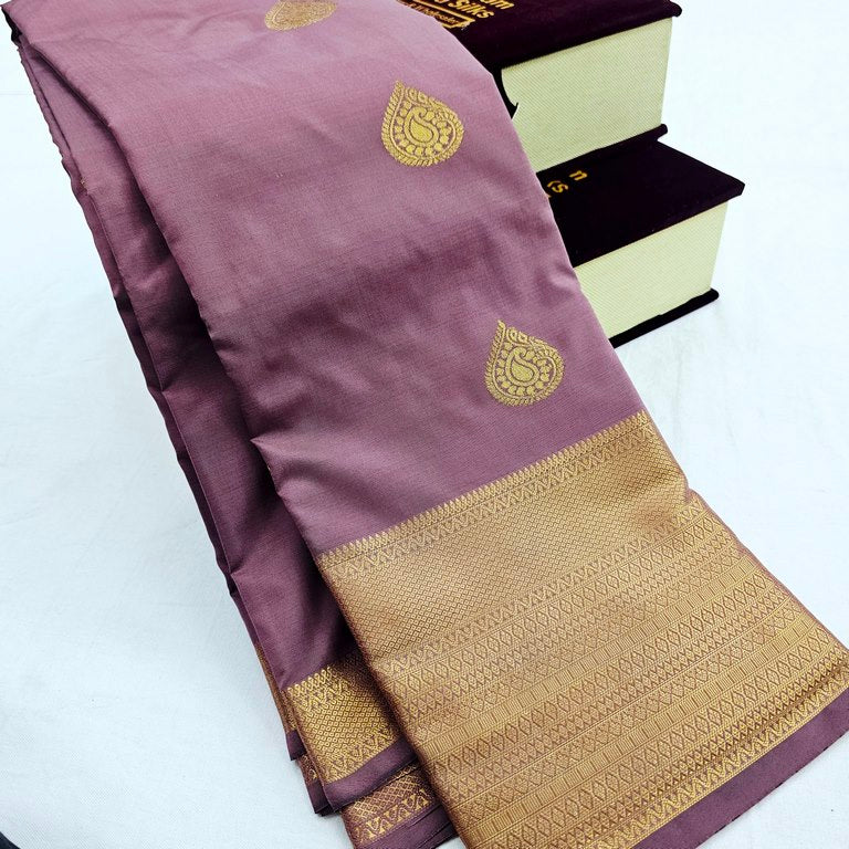 Kanchipuram Blended Self Butta Silk Sarees 1290