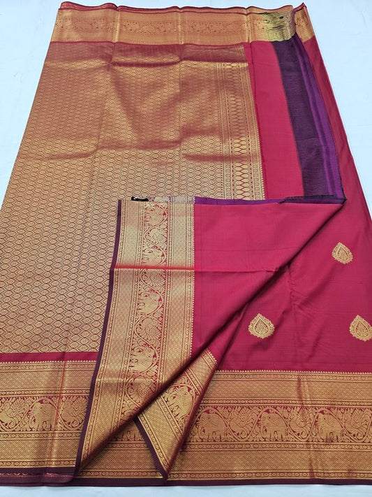 Kanchipuram Blended Self Butta Silk Sarees 1281 – Kanchipuram Lakshaya Silks