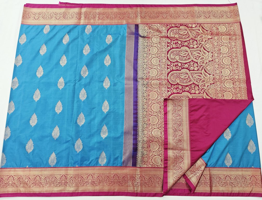 Trendy Kanchipuram Blended Vintage Bridal Silk Sarees 006