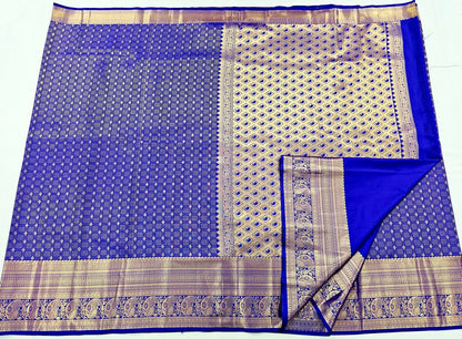 Trendy Kanchipuram Blended Vintage Bridal Silk Sarees 008