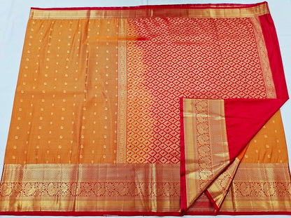 Trendy Kanchipuram Blended Vintage Bridal Silk Sarees 009