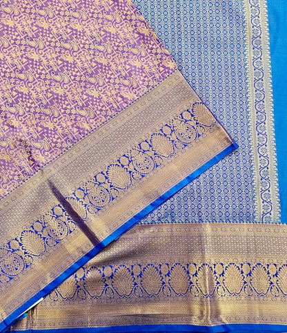 Trendy Kanchipuram Blended Vintage Bridal Silk Sarees 012