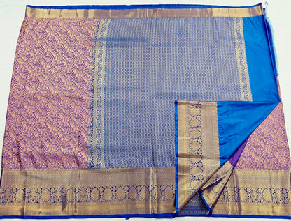 Trendy Kanchipuram Blended Vintage Bridal Silk Sarees 012