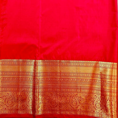 Trendy Kanchipuram Blended Vintage Bridal Silk Sarees 015