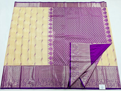 Trendy Kanchipuram Blended Vintage Bridal Silk Sarees 019