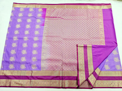 Trendy Kanchipuram Blended Vintage Bridal Silk Sarees 026